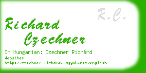 richard czechner business card